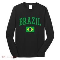 Brazil Flag Yellow Long Sleeve Shirt thumb 0