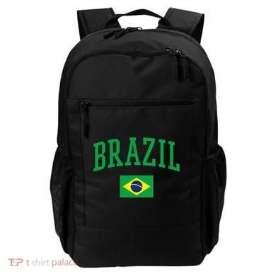 Brazil Flag Yellow Backpack