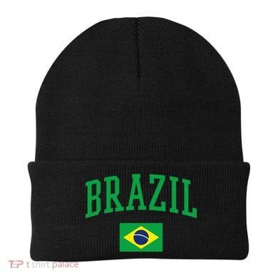 Brazil Flag Yellow Beanie