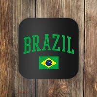 Brazil Flag Yellow Coaster thumb 0