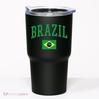 Brazil Flag Yellow Tumbler