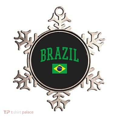 Brazil Flag Yellow Ornament