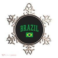Brazil Flag Yellow Ornament thumb 0