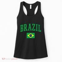 Brazil Flag Yellow Women's Tank Top thumb 0