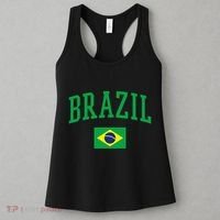 Brazil Flag Yellow Women's Tank Top thumb 3