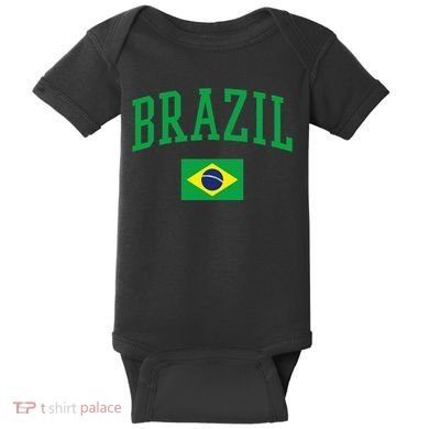 Brazil Flag Yellow Baby Bodysuit