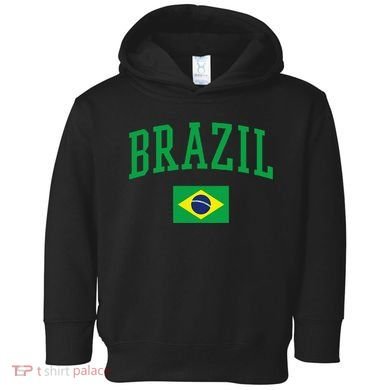Brazil Flag Yellow Toddler Hoodie