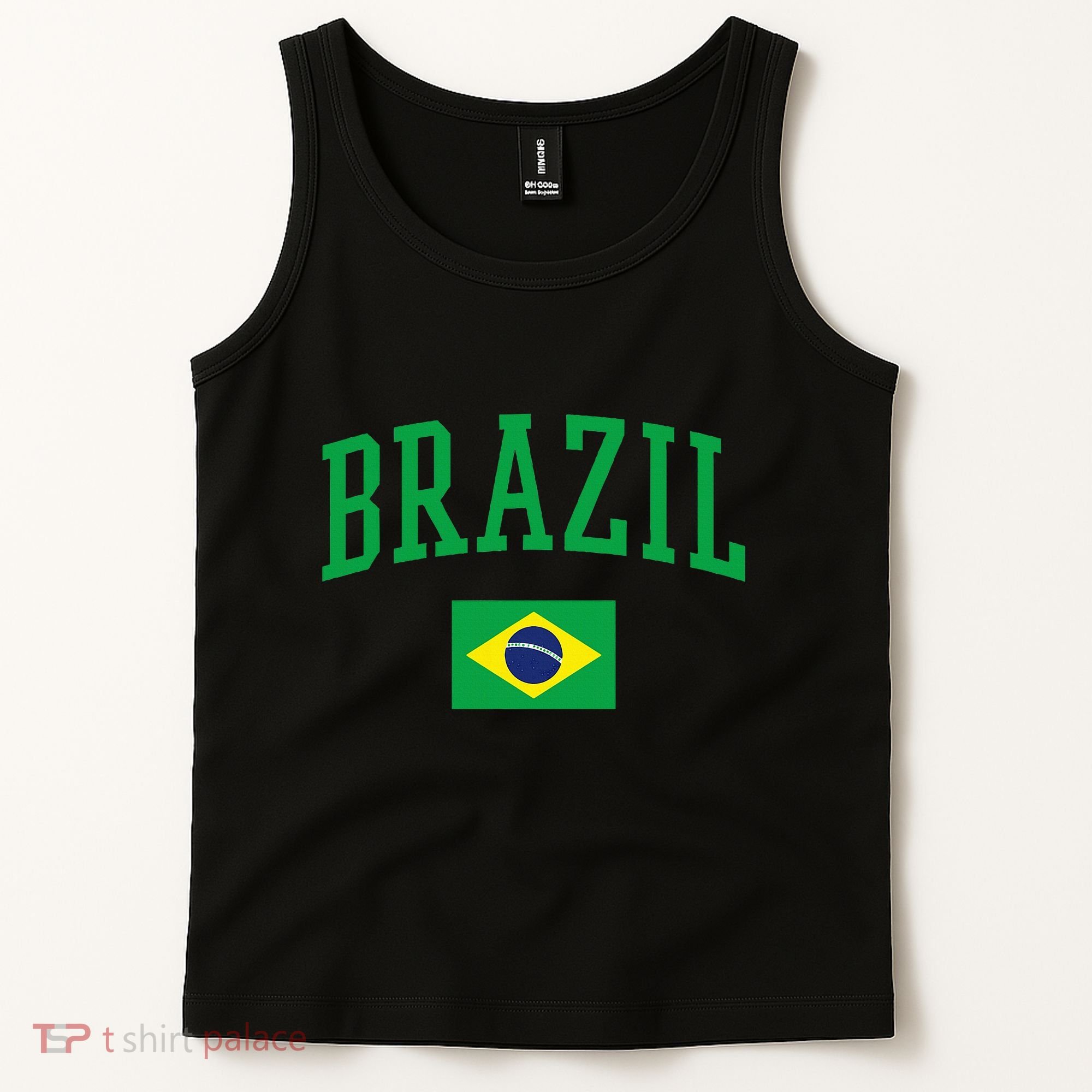 Brazil Flag Yellow Tank Top