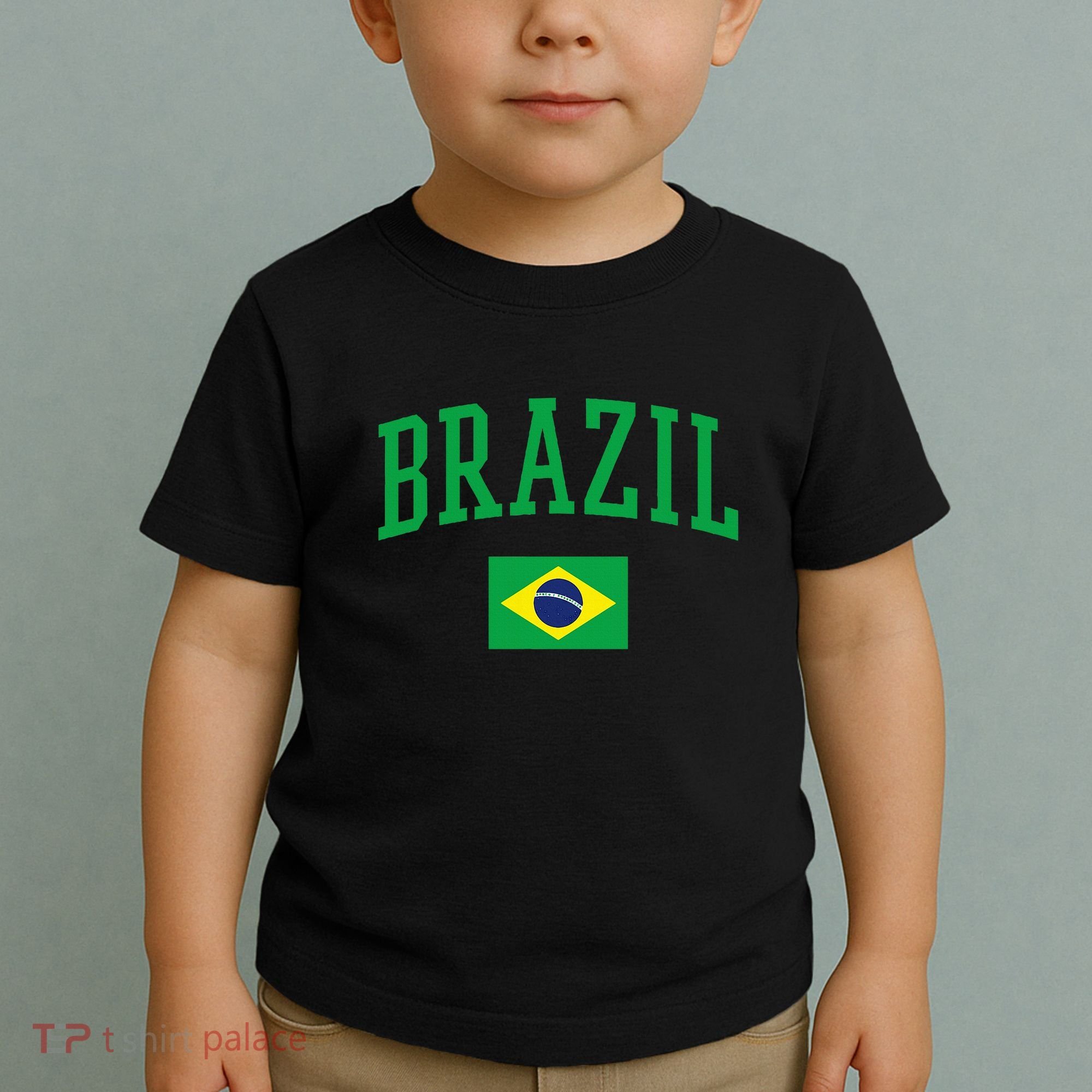Brazil Flag Yellow Toddler T-Shirt