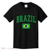 Brazil Flag Yellow Kids T-Shirt thumb 0