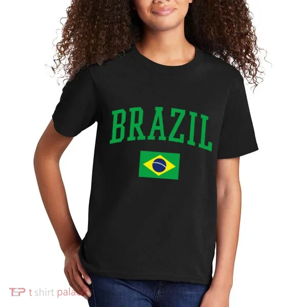 Brazil Flag Yellow Kids T-Shirt