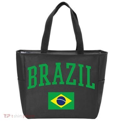 Brazil Flag Yellow Tote Bag