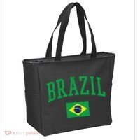 Brazil Flag Yellow Tote Bag thumb 2