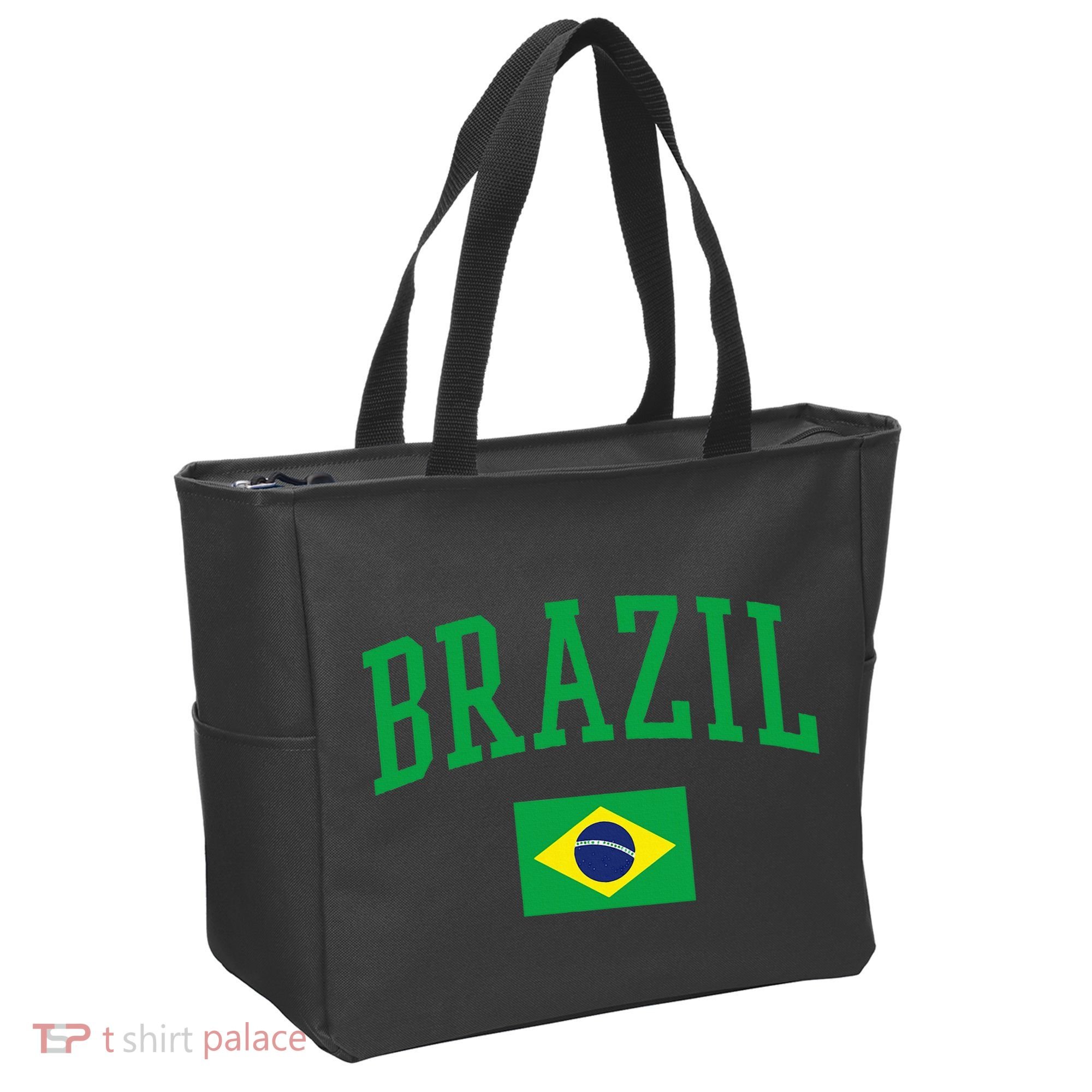 Brazil Flag Yellow Tote Bag