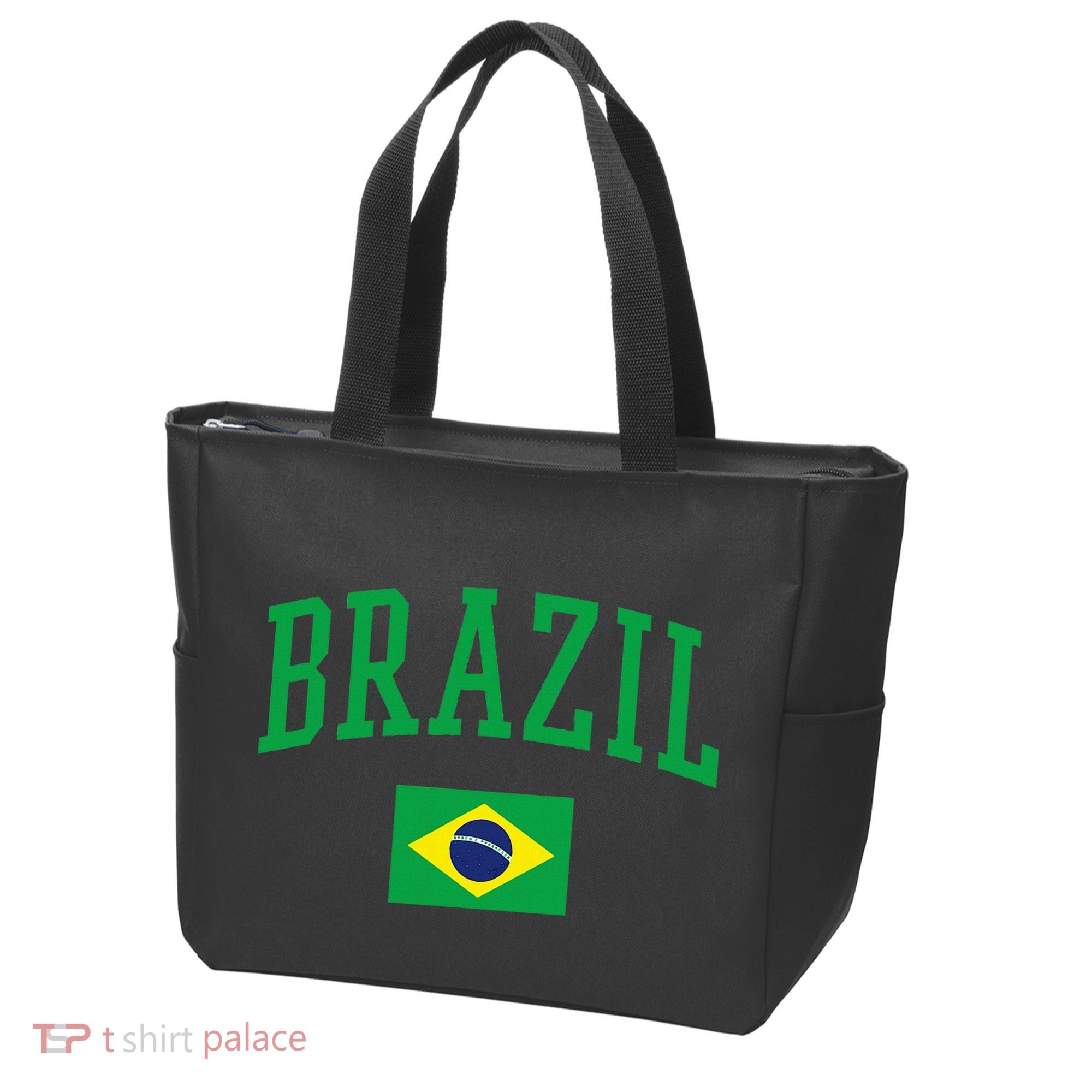 Brazil Flag Yellow Tote Bag