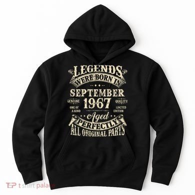 Birthday Gift 1967 Legend September 1967 Hoodie
