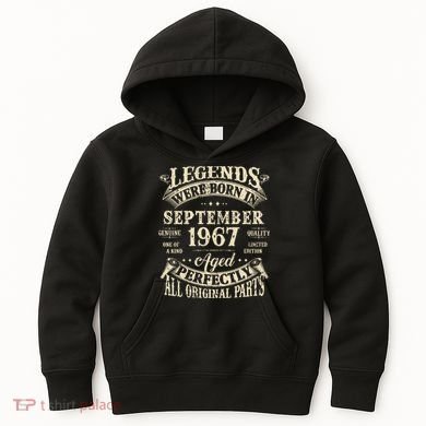Birthday Gift 1967 Legend September 1967 Kids Hoodie