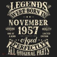 Birthday Gift 1957 Legend November 1957 Tumbler thumb 3