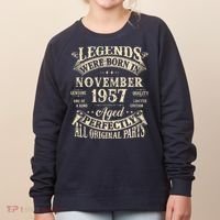 Birthday Gift 1957 Legend November 1957 Women's Sweatshirt thumb 0