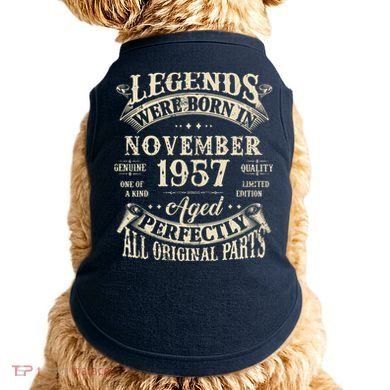 Birthday Gift 1957 Legend November 1957 Doggie Tank