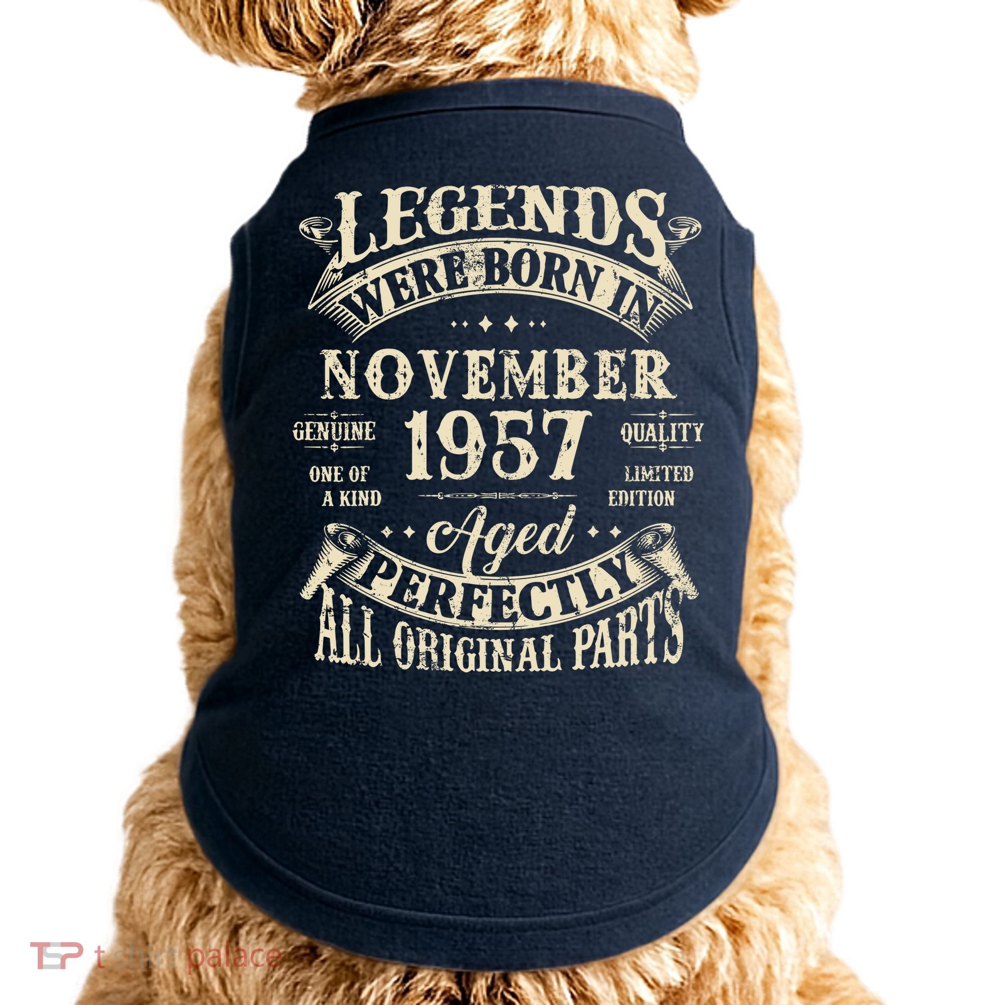 Birthday Gift 1957 Legend November 1957 Doggie Tank