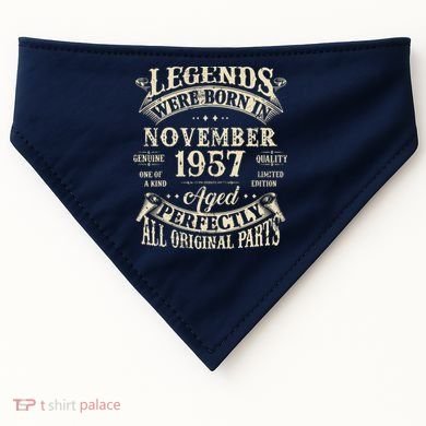 Birthday Gift 1957 Legend November 1957 USA-Made Doggie Bandana