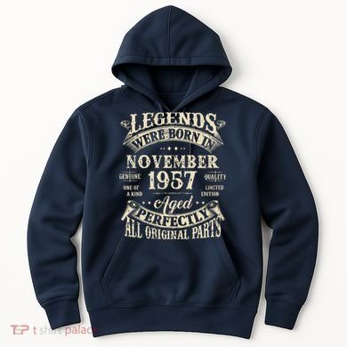 Birthday Gift 1957 Legend November 1957 Hoodie