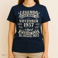 Birthday Gift 1957 Legend November 1957 T-Shirt thumb 4