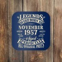 Birthday Gift 1957 Legend November 1957 Coaster thumb 0