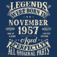 Birthday Gift 1957 Legend November 1957 Women's Hoodie thumb 2
