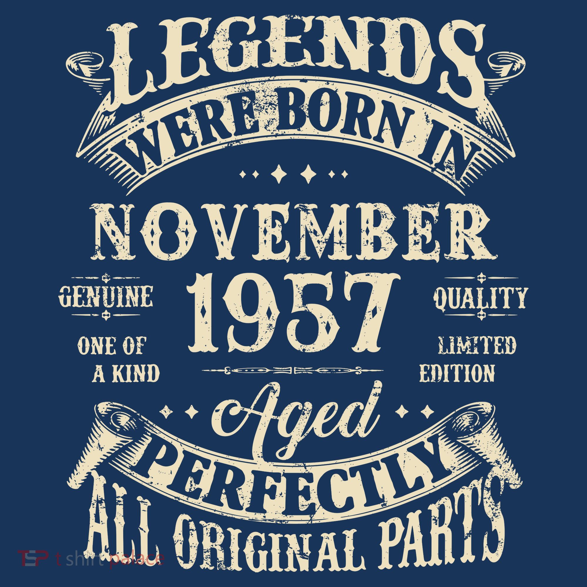 Birthday Gift 1957 Legend November 1957 Mousepad
