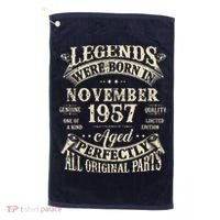 Birthday Gift 1957 Legend November 1957 Golf Towel thumb 0