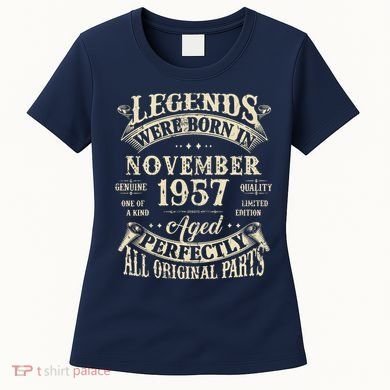 Birthday Gift 1957 Legend November 1957 Women's T-Shirt