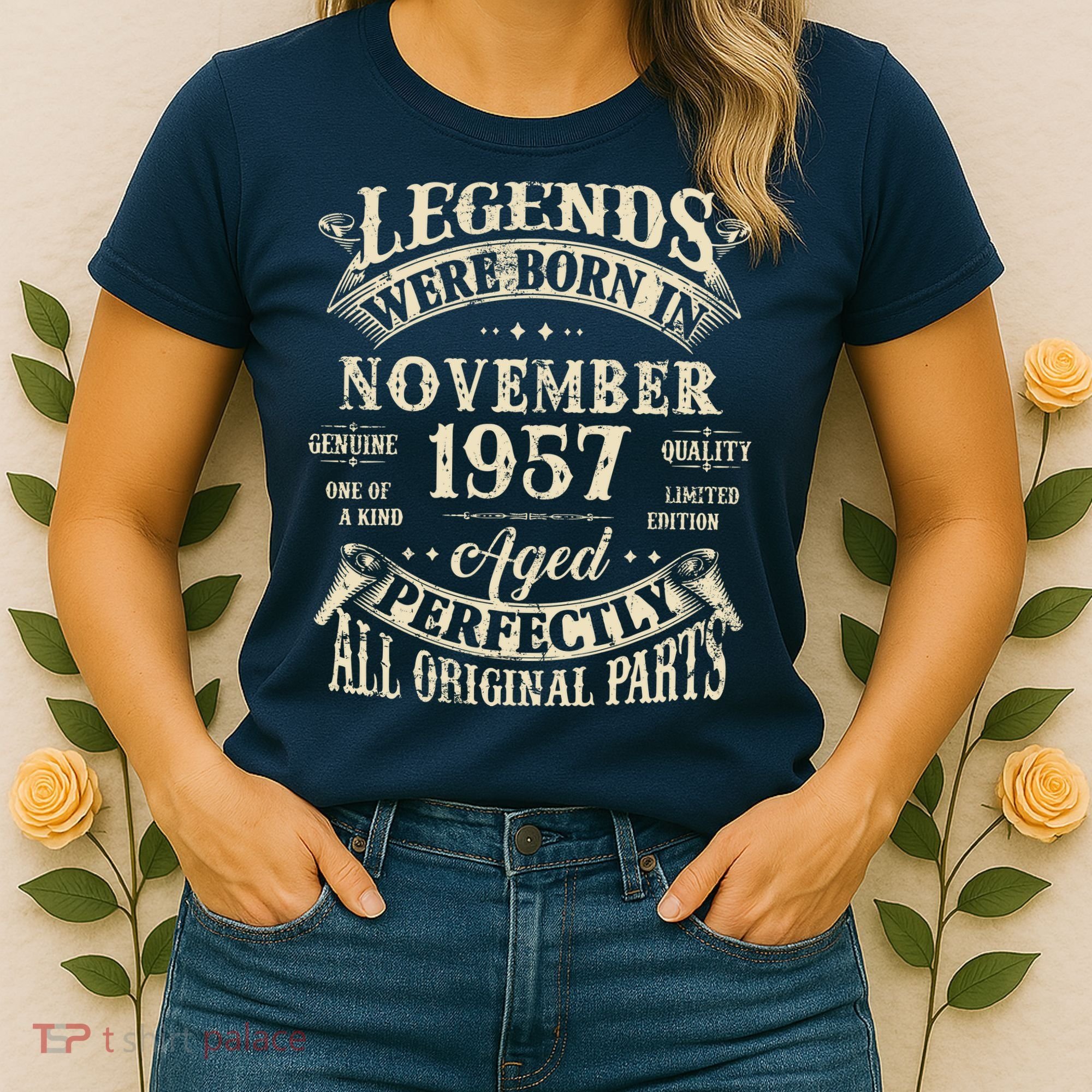 Birthday Gift 1957 Legend November 1957 Women's T-Shirt