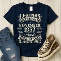 Birthday Gift 1957 Legend November 1957 Women's T-Shirt thumb 3