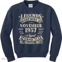 Birthday Gift 1957 Legend November 1957 Kids Sweatshirt thumb 0