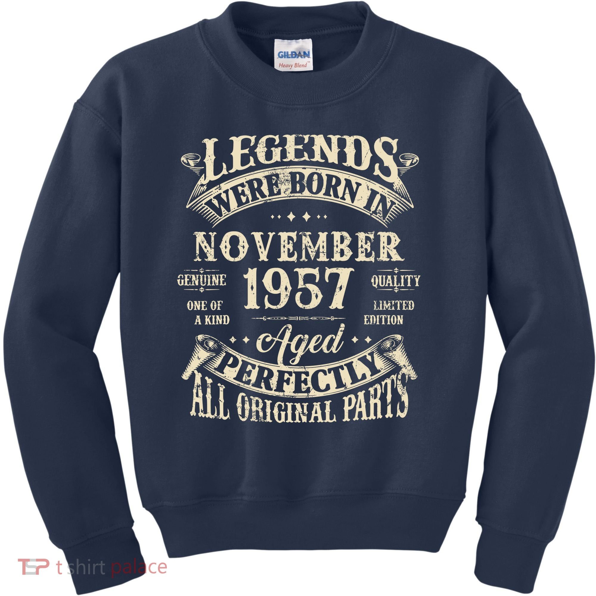 Birthday Gift 1957 Legend November 1957 Kids Sweatshirt