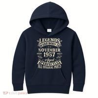 Birthday Gift 1957 Legend November 1957 Kids Hoodie thumb 0