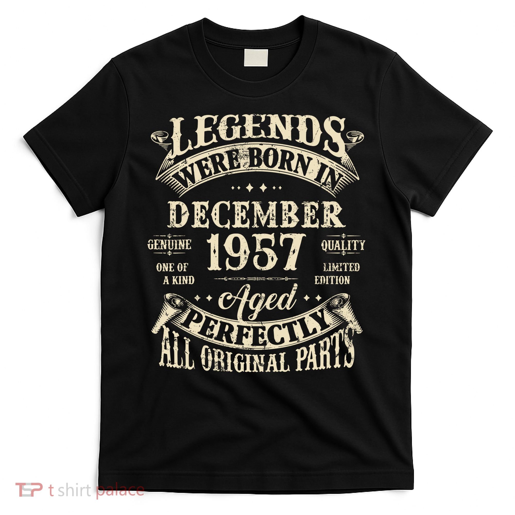 Birthday Gift 1957 Legend December 1957 T-Shirt