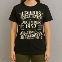 Birthday Gift 1957 Legend December 1957 T-Shirt thumb 4