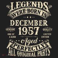Birthday Gift 1957 Legend December 1957 Beanie thumb 2