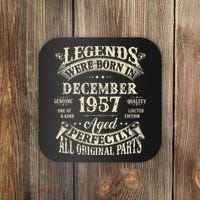 Birthday Gift 1957 Legend December 1957 Coaster thumb 0