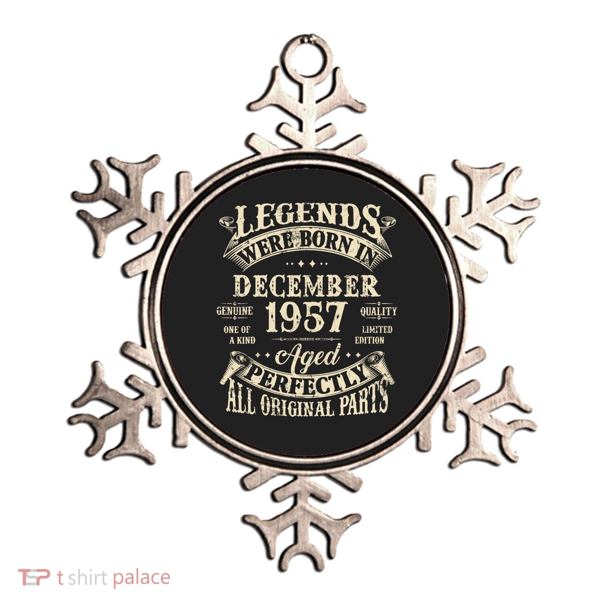 Birthday Gift 1957 Legend December 1957 Ornament