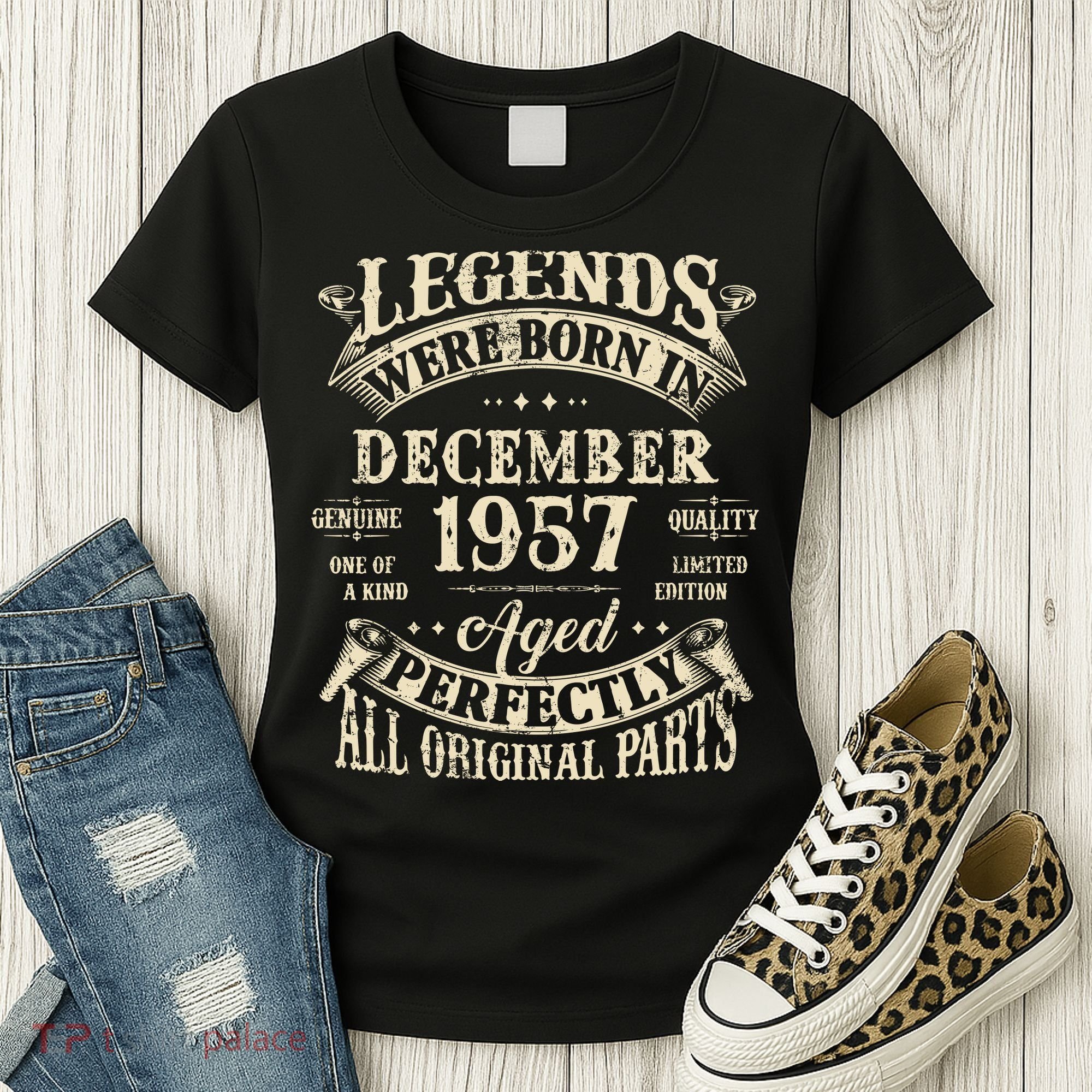Birthday Gift 1957 Legend December 1957 Women's T-Shirt
