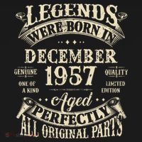 Birthday Gift 1957 Legend December 1957 Kids Sweatshirt thumb 2