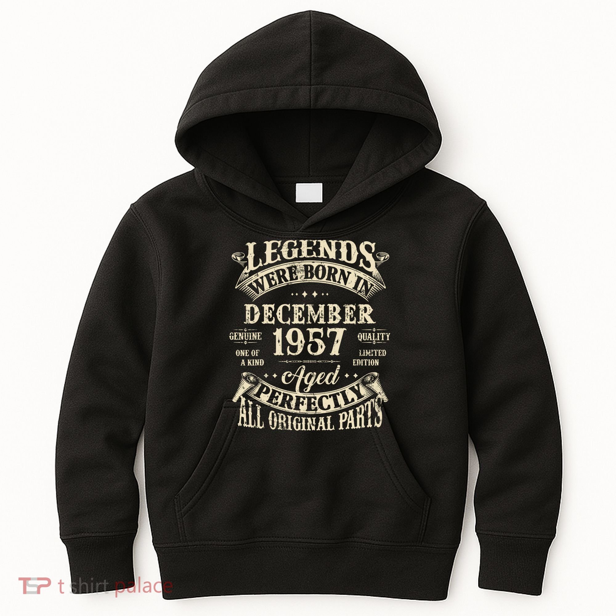 Birthday Gift 1957 Legend December 1957 Kids Hoodie