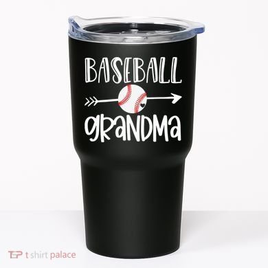 Baseball Grandma Arrow Tumbler