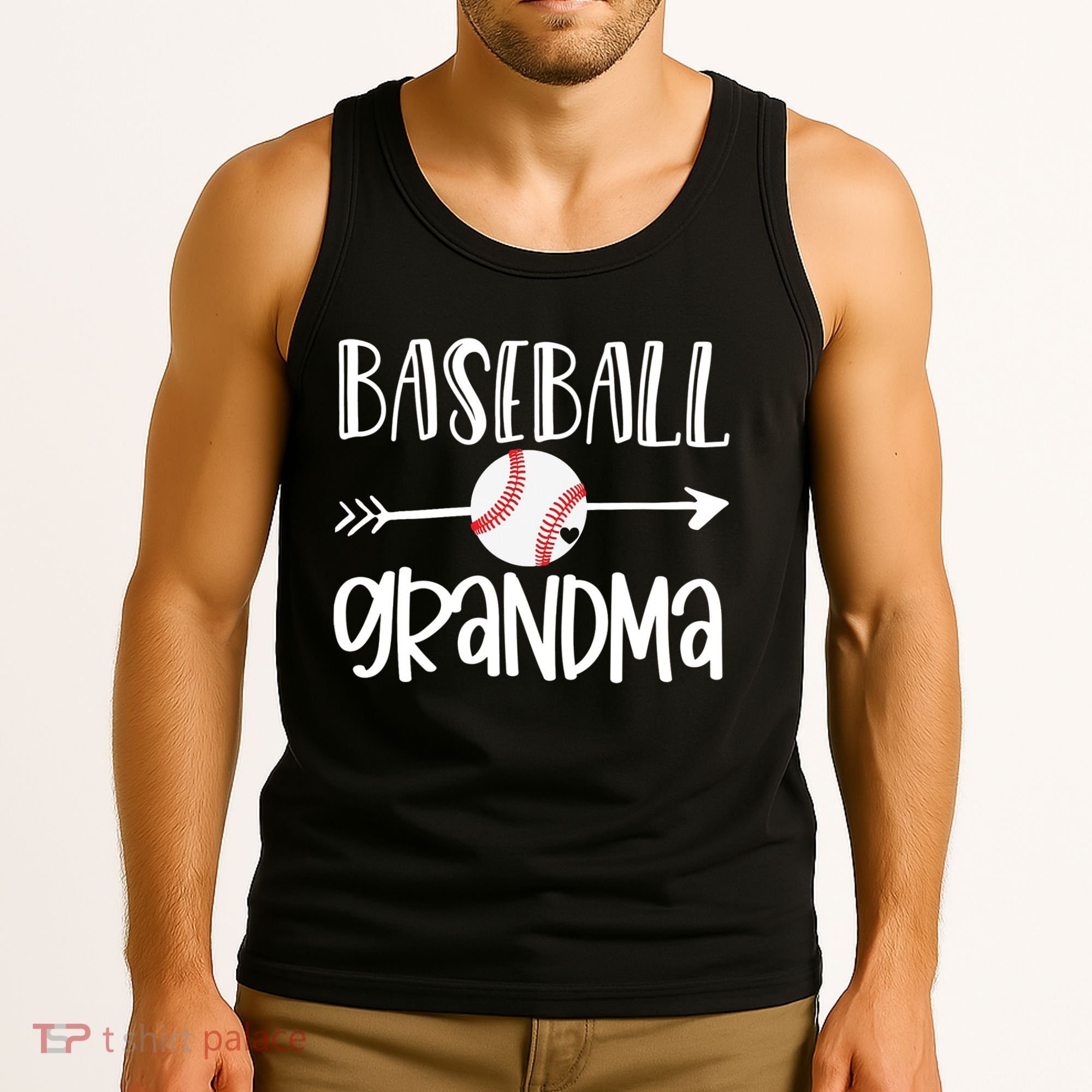 Baseball Grandma Arrow Tank Top