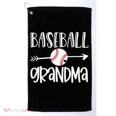 Baseball Grandma Arrow Golf Towel