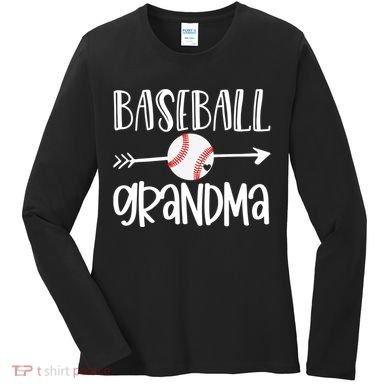 Baseball Grandma Arrow Women's Long Sleeve Shirt